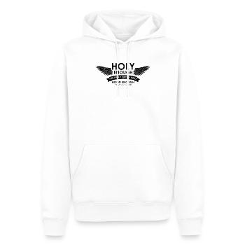 Illustration humoristique et sarcastique des camarades d’église - Sweat à capuche Premium bio Homme - blanc - Devant - Nico (187cm)