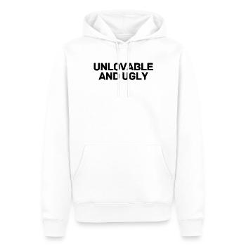 Humorous Embarrassing Sarcastic Statements - Men’s Premium Organic Hoodie - white - Front - Nico (187cm)