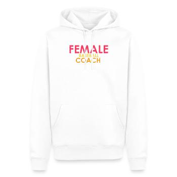 Humorvolle Baseball Trainer Damen Statements - Männer Premium Bio Hoodie - Weiß - Vorne - Nico (187cm)