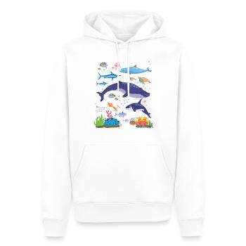 Inspirierende Umweltschützer Biologen - Männer Premium Bio Hoodie - Weiß - Vorne - Nico (187cm)