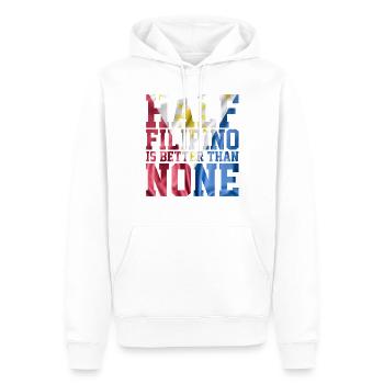 Motivational Prideful Filipino Pinoy Appreciation - Men’s Premium Organic Hoodie - white - Front - Nico (187cm)