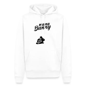 Lapins mamans humoristiques Sarcastiques - Sweat à capuche Premium bio Homme - blanc - Devant - Nico (187cm)