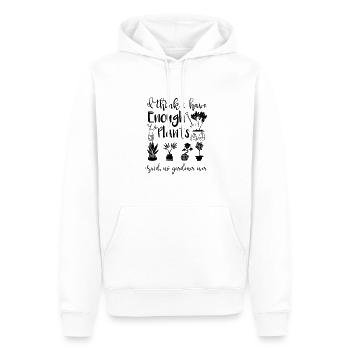 Amateurs de jardinage humoristiques Croyances sarcastiques - Sweat à capuche Premium bio Homme - blanc - Devant - Nico (187cm)