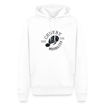 Novelty Saving Chubbiest Mermaids - Men’s Premium Organic Hoodie - white - Front - Nico (187cm)