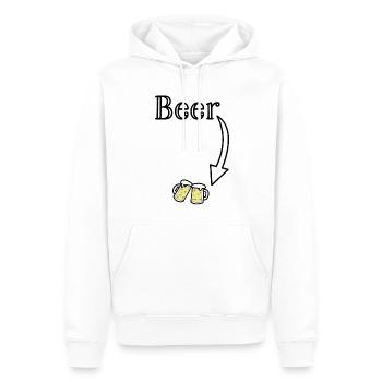 Humorous Drinks Crafting Brewery Illustration - Men’s Premium Organic Hoodie - white - Front - Nico (187cm)