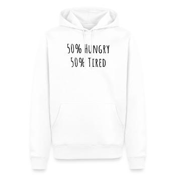 Lustig Hungern Unbeholfene Introvertierte Lustig - Männer Premium Bio Hoodie - Weiß - Vorne - Nico (187cm)