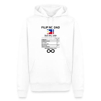 Amateurs de faits nutritionnels philippins humoristiques - Sweat à capuche Premium bio Homme - blanc - Devant - Nico (187cm)