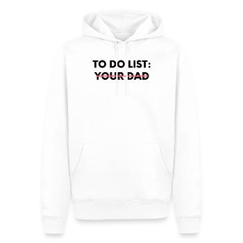 Lustiger Spruch Akademischer Sarkasmus Männer Frauen Schule - Männer Premium Bio Hoodie - Weiß - Vorne - Nico (187cm)