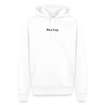 Pun Guy ist Fun Guy Lustiger Papa Onkel Papa Witz - Männer Premium Bio Hoodie - Weiß - Vorne - Nico (187cm)