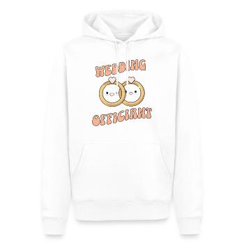 wedding officiant - Men’s Premium Organic Hoodie - white - Front - Nico (187cm)