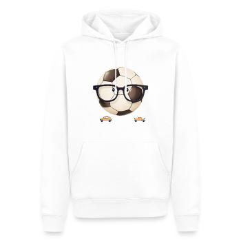 Joueur de football Drôle d’athlète Sport Amoureux du football - Sweat à capuche Premium bio Homme - blanc - Devant - Nico (187cm)