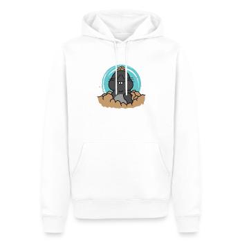 Maulwurf freut sich Tier Erdhügel - Männer Premium Bio Hoodie - Weiß - Vorne - Nico (187cm)