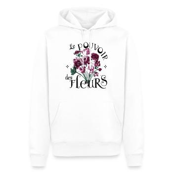 Le pouvoir des fleurs - Men’s Premium Organic Hoodie - white - Front - Nico (187cm)