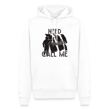 Cadeaux amusants pour les peintres en bâtiment Idées de peintres professionnels - Sweat à capuche Premium bio Homme - blanc - Devant - Nico (187cm)