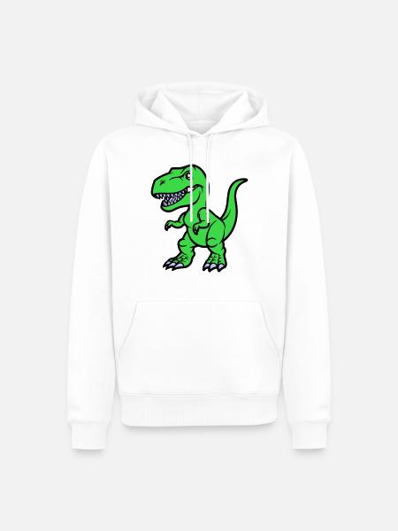 T Rex Comic - Men’s Premium Organic Hoodie - white