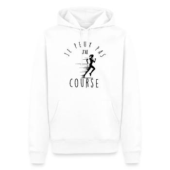 I can't, I have race. - Men’s Premium Organic Hoodie - white - Front - Nico (187cm)