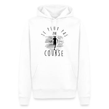 Ich kann nicht, ich habe Rasse. - Männer Premium Bio Hoodie - Weiß - Vorne - Nico (187cm)