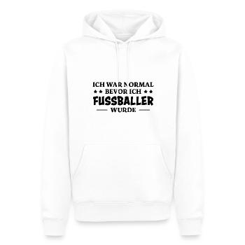 Fußballer Spruch Tor Lustiges Fussballer Geschenk - Männer Premium Bio Hoodie - Weiß - Vorne - Nico (187cm)