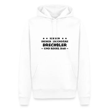 Drechsler Lustiger Spruch Job Drechsler Geschenk - Männer Premium Bio Hoodie - Weiß - Vorne - Nico (187cm)