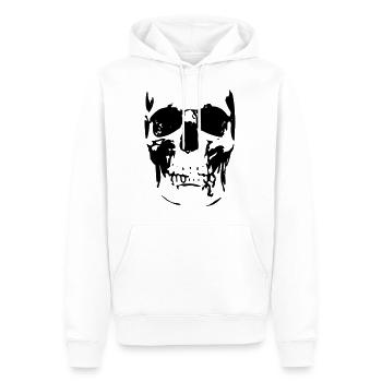 crâne 2 - Sweat à capuche Premium bio Homme - blanc - Devant - Nico (187cm)