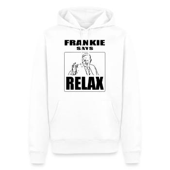 Frankie Says Relax - Men’s Premium Organic Hoodie - white - Front - Nico (187cm)