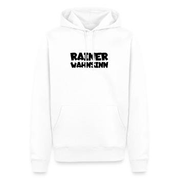 Reiner Wahnsinn Geschenkidee für alle Rainer Fun - Männer Premium Bio Hoodie - Weiß - Vorne - Nico (187cm)