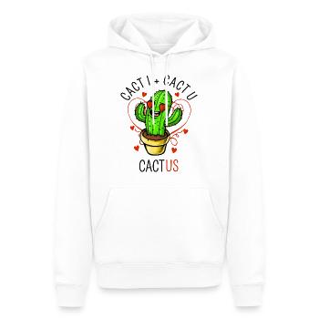 Cactus - Men’s Premium Organic Hoodie - white - Front - Nico (187cm)