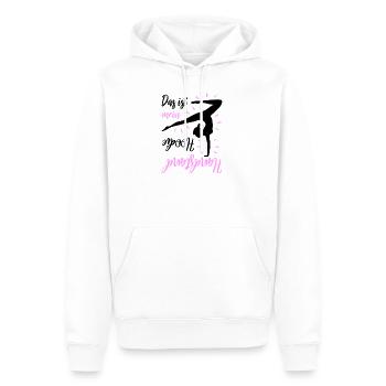 Das Ist Mein Handstand Hoodie - Männer Premium Bio Hoodie - Weiß - Vorne - Nico (187cm)