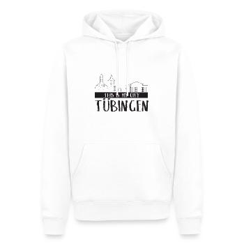 Tübingen - My City - City Trip - Home - Men’s Premium Organic Hoodie - white - Front - Nico (187cm)