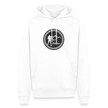 Biathlon - Männer Premium Bio Hoodie - Weiß - Vorne - Nico (187cm)