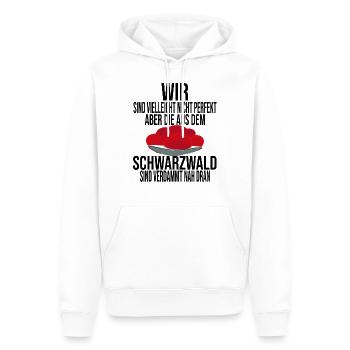 Bollenhut Schwarzwald - Männer Premium Bio Hoodie - Weiß - Vorne - Nico (187cm)