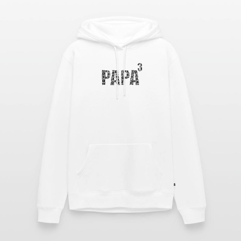 triple dad from binary code for IT specialists Men’s Premium Organic Hoodie
