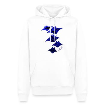 Ray Wildlife - Sweat à capuche Premium bio Homme - blanc - Devant - Nico (187cm)
