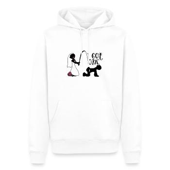 Mariage Mariage Mariage Cérémonie de mariage Marié - Sweat à capuche Premium bio Homme - blanc - Devant - Nico (187cm)