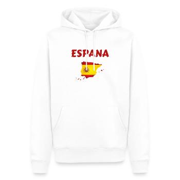 espana cadeau noel t-shirt espagne - Sweat à capuche Premium bio Homme - blanc - Devant - Nico (187cm)