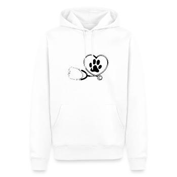 Niedliche Tierarzt-Tierarzt-Veterinär-Geschenkidee - Männer Premium Bio Hoodie - Weiß - Vorne - Nico (187cm)