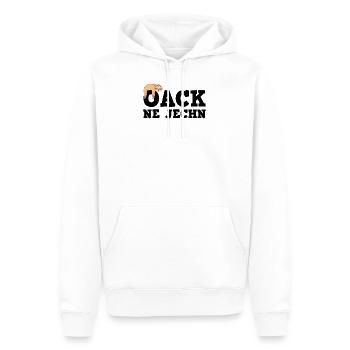 Oack ne jechn Immer mit der Ruhe Oberlausitz - Männer Premium Bio Hoodie - Weiß - Vorne - Nico (187cm)