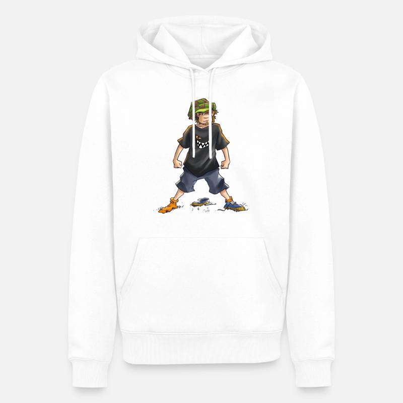 Die Wilden Kerle Juli Pose - Männer Premium Bio Hoodie - Weiß