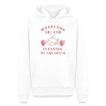 Aquarium - Männer Premium Bio Hoodie - Weiß - Vorne - Nico (187cm)