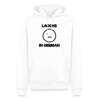 Lachen Meme Deutschland Deutsch Emoticon Geschenk - Männer Premium Bio Hoodie - Weiß - Vorne - Nico (187cm)