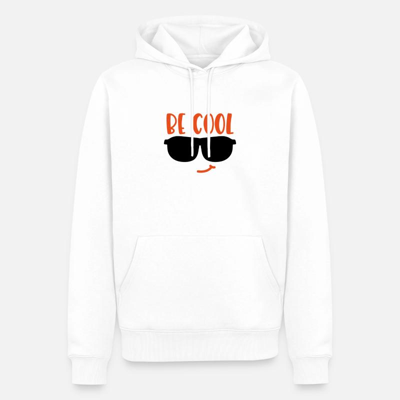 Sois cool, Soyez cools ! - Sweat à capuche Premium bio Homme - blanc