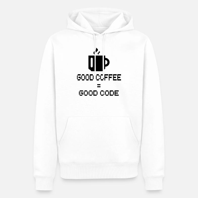 Programmierer - Coder - Hacker - IT - Männer Premium Bio Hoodie - Weiß