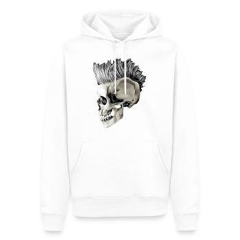 Punk's not dead - Männer Premium Bio Hoodie - Weiß - Vorne - Nico (187cm)