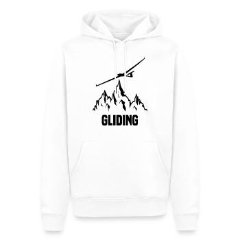 Pilote de planeur planeur planeur - Sweat à capuche Premium bio Homme - blanc - Devant - Nico (187cm)