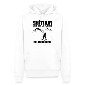 Lustiger Skitouren Spruch Ski Tour Geschenkidee - Männer Premium Bio Hoodie - Weiß - Vorne - Nico (187cm)