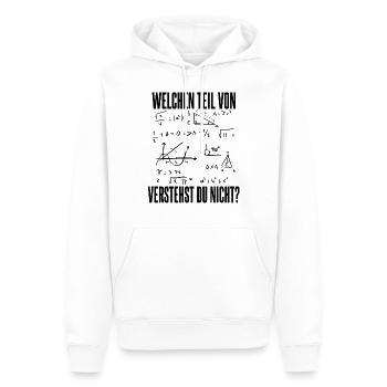 Welchen teil von verstehst du nicht Mathematik - Männer Premium Bio Hoodie - Weiß - Vorne - Nico (187cm)