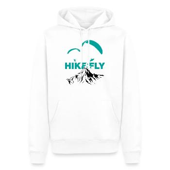 Hike & Fly - Männer Premium Bio Hoodie - Weiß - Vorne - Nico (187cm)