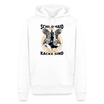 Wikinger Schildmaid Kostüm Lagertha Damen - Männer Premium Bio Hoodie - Weiß - Vorne - Nico (187cm)