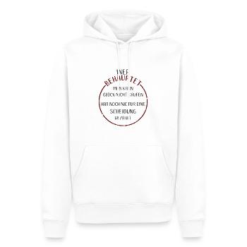 Scheidung Witziger Trennung Spruch Für Scheidung - Männer Premium Bio Hoodie - Weiß - Vorne - Nico (187cm)