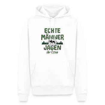 Jäger Jäger Jagd - Männer Premium Bio Hoodie - Weiß - Vorne - Nico (187cm)